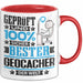 Geocacher Geschenk Lustiger Spruch für Geocacher Geschenkidee Bester Geocacher Der Welt Rot Trendation