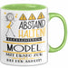 Model Tasse Geschenk Lustig Abstand Halten Hochleistungs-Model Mit Drang Zur Perfektion Bei Der Arbeit Grün Trendation