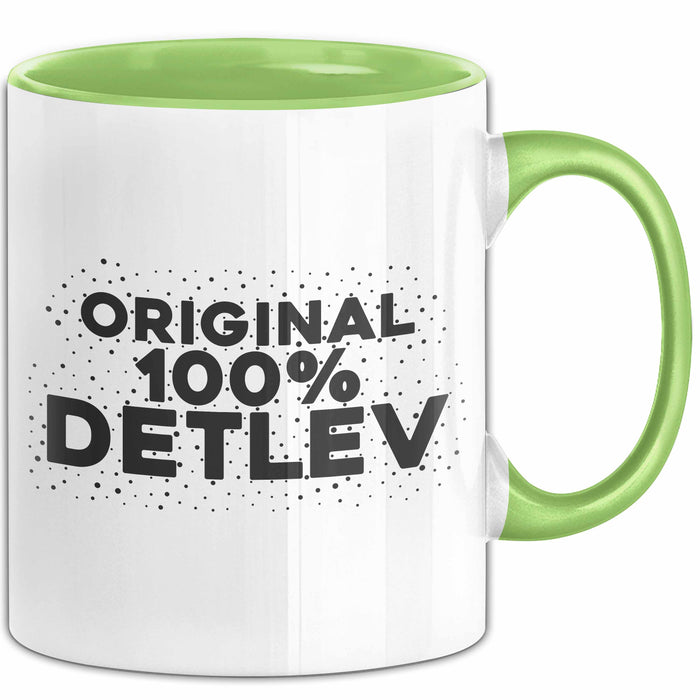 Detlev Tasse Original 100% Detlev Geschenk Grün Trendation