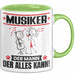 Musiker Tasse Geschenk für Musiker Der Mann Der Alles Kann Geschenkidee zum Geburtstag Grün Trendation