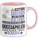Bocciapieler Geschenk Tasse Lustiger Spruch Erheben Sie Sich Der Bocciapieler Betritt den Raum Rosa Trendation