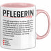 Pflege Krankenschwester Wertschätzung Tasse Geschenk Lustige Geschenkidee Spruch Pflegerin Rosa Trendation
