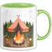 Camper Tasse Geschenk Lustige Geschenkidee Spruch Für Outdoor Abenteurer Grün Trendation