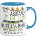 Modellbahnfan Tasse Geschenk Lustig Abstand Halten Hochleistungs-Modellbahnfan Mit Drang Zur Perfektion Bei Der Arbeit Blau Trendation