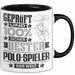 Polo-Spieler Geschenk Lustiger Spruch für Polo-Spieler Geschenkidee Bester Polo-Spieler Der Welt Schwarz Trendation