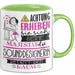 Sounddesignerin Tasse Geschenk Lustiger Spruch Bitte Erheben Sie Sich Seine Majestät Die Sounddesignerin Betritt Den Raum Grün Trendation
