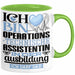 Operationstechnische Assistentin Ausbildung Start Geschenk Tasse Ich Bin Operationstechnische Assistentin In Der Ausbildung Ich Darf Das Kaffee-Becher Geschenkidee Grün Trendation