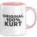 Kurt Tasse Original 100% Kurt Geschenk Rosa Trendation