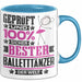 Balletttänzer Geschenk Lustiger Spruch für Balletttänzer Geschenkidee Bester Balletttänzer Der Welt Blau Trendation