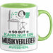 Musikverleger Geschenk Tasse So Gut Kann Nur Ein Musikverleger Aussehen Geschenkidee Kaffee-Becher Grün Trendation