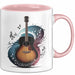 Gitarrist Tasse Geschenkidee für Gitarrenmusiker Rosa Trendation