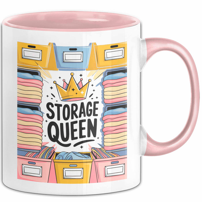 Haushalts Organisator Tasse Geschenk Lustige Geschenkidee Spruch Für Ordentliche Zuhause Liebhaber Rosa Trendation