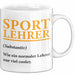 Sportlehrer Unterricht Tasse Geschenk Lustige Geschenkidee Spruch Sport Lehrer Definition Weiß Trendation