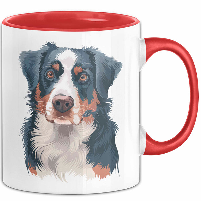 Appenzeller Sennenhund Hund Tasse Geschenk Lustige Geschenkidee Spruch Rot Trendation