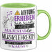Musiklehrerin Tasse Geschenk Lustiger Spruch Bitte Erheben Sie Sich Seine Majestät Die Musiklehrerin Betritt Den Raum Grün Trendation