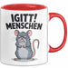 Sarkastisch Sarkasmus Introvertiert Tasse Geschenk Lustige Geschenkidee Spruch Igitt Menschen Rot Trendation