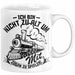 Modelleisenbahn Tasse Geschenk Ich Bin Nicht Zu Alt Um Mit Zügen Zu Spielen Eisenbahner Zugführer Geschenkidee Kaffee-Becher Weiß Trendation