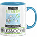 Meeresbiologin Tasse Geschenk Becher Stark Attraktiv Furchtlos Meeresbiologin Lustige Geschenkidee Blau Trendation