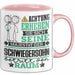 Schwiegersohn Geschenk Tasse Lustiger Spruch Erheben Sie Sich Der Schwiegersohn Betritt den Raum Rosa Trendation
