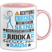 Judoka Geschenk Tasse Lustiger Spruch Erheben Sie Sich Der Judoka Betritt den Raum Rosa Trendation