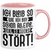 Lustige Tasse Mit SpruchIch Bleib So Wie Ich Bin Schon Alleine Weil Es Andere Stört Kaffee-Becher Sprüche Geschenkidee Kollege Rosa Trendation