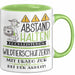 Wildtierschützerin Tasse Geschenk Lustig Abstand Halten Hochleistungs-Wildtierschützerin Mit Drang Zur Perfektion Bei Der Arbeit Grün Trendation