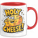 Käseliebhaber Tasse Geschenkidee Holy Cheese für Käse Esser Rot Trendation