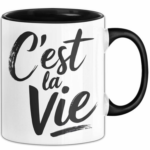 Frankreich Paris Französisch Tasse Geschenk Lustige Geschenkidee Spruch C'est La Vie Trendation