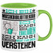 Musikbibliothekar Geschenk Tasse Lustige Geschenkdiee für einen Musikbibliothekar Geburtstag Ich Bin Musikbibliothekar Ich Kann Es Dir Erklären Aber Nicht Für Dich Verstehen Grün Trendation