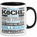 Köche Tasse Geschenk Lustiger Spruch Über Teure Köche Humor Schwarz Trendation