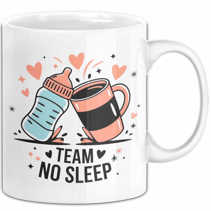 Neue Mama Tasse Geschenk Lustige Geschenkidee Spruch Für Schlaflose Eltern Weiß Trendation