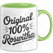 Roswitha Tasse Geschenk Original 100% Roswitha Geschenkidee Geburtstag Grün Trendation