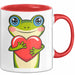 Frosch Herz Tasse Geschenk Lustige Geschenkidee Spruch Rot Trendation