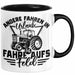 Bauer Landwirt Tasse Geschenk Andere Fahren In Den Urlaub Ich Fahre Aufs Feld Geschenkidee Bauern Kaffee-Becher Schwarz Trendation