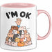 Meerschweinchen Tierliebhaber Tasse Geschenk Lustige Geschenkidee Spruch Rosa Trendation