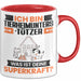 Tierheimunterstützer Tasse Geschenk für Tierheimunterstützer Geburtstag Lustiger Spruch Kaffee-Becher Was Ist Deine Superkraft Rot Trendation
