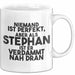 Stephan Tasse Niemand Ist Perfekt, Stephan Ist Nah Dran Geschenk Weiß Trendation