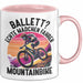 Mountainbikerin Tasse Geschenk Frauen Ballett Echte Mädchen Fahren Mountainbike Mtb Rosa Trendation