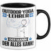 Outdoor-Yoga-Lehrer Tasse Geschenk für Outdoor-Yoga-Lehrer Der Mann Der Alles Kann Geschenkidee zum Geburtstag Schwarz Trendation
