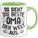 Oma Tasse Geschenk So Sieht Die Beste Oma Der Welt Aus Muttertag Grün Trendation