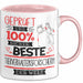 Beste Tierverhaltensforscherin Der Welt Tasse Geschenk für Eine Tierverhaltensforscherin Geprüft Und Sicher Geschenkidee Geburtstag Weihnachten Rosa Trendation