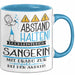 Sängerin Tasse Geschenk Lustig Abstand Halten Hochleistungs-Sängerin Mit Drang Zur Perfektion Bei Der Arbeit Blau Trendation