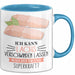 Lachs-Liebhaber Tasse Geschenk Ich Kann Lachs Verschwinden Lassen Was Ist Deine Superkraft Becher Geschenkidee Lachs Kaffee-Becher Blau Trendation