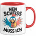 Huhn Tier Bauer Tasse Becher Geschenk Lustige Geschenkidee Spruch Nen Scheiss Muss Ich Rot Trendation