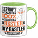 DIY-Bastler Geschenk Lustiger Spruch für DIY-Bastler Geschenkidee Bester DIY-Bastler Der Welt Grün Trendation