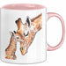 Giraffenmama Tasse Geschenk Lustige Geschenkidee Spruch Rosa Trendation