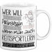 Reitsportlerin Tasse Geschenk Spruch Wer Will Schon Prinzessin Sein Wenn Man Auch Reitsportlerin Sein Kann Weiß Trendation