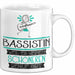 Bassistin Weil Es Keinen Schöneren Beruf Gibt Tasse Geschenk für Eine Bassistin Lustig Weiß Trendation
