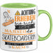 Skateboarderin Tasse Geschenk Lustiger Spruch Bitte Erheben Sie Sich Seine Majestät Die Skateboarderin Betritt Den Raum Grün Trendation