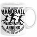 Mädchen Handball-Spielerin Tasse Geschenk Spruch Echte Mädchen Spielen Handball Geschenkidee Frauen Ein Tag Ohne Handball Ist Wie Keine Ahnung Weiß Trendation